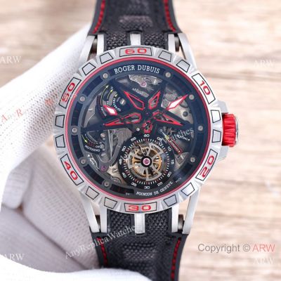 Clone Roger Dubuis Excalibur Spider Unique Series Watch Silver 46mm